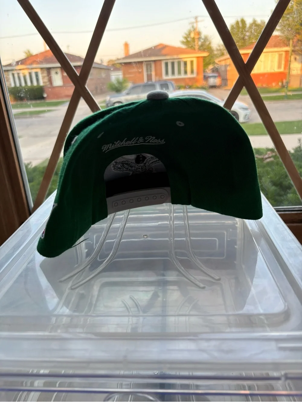 Mitchell & Ness Philadelphia Eagles Green and Gray Snapback Hat